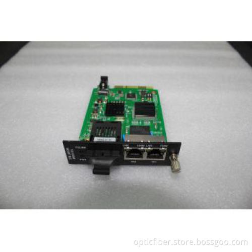 10/100Base 1 fiber 2 RJ45 Media Converter